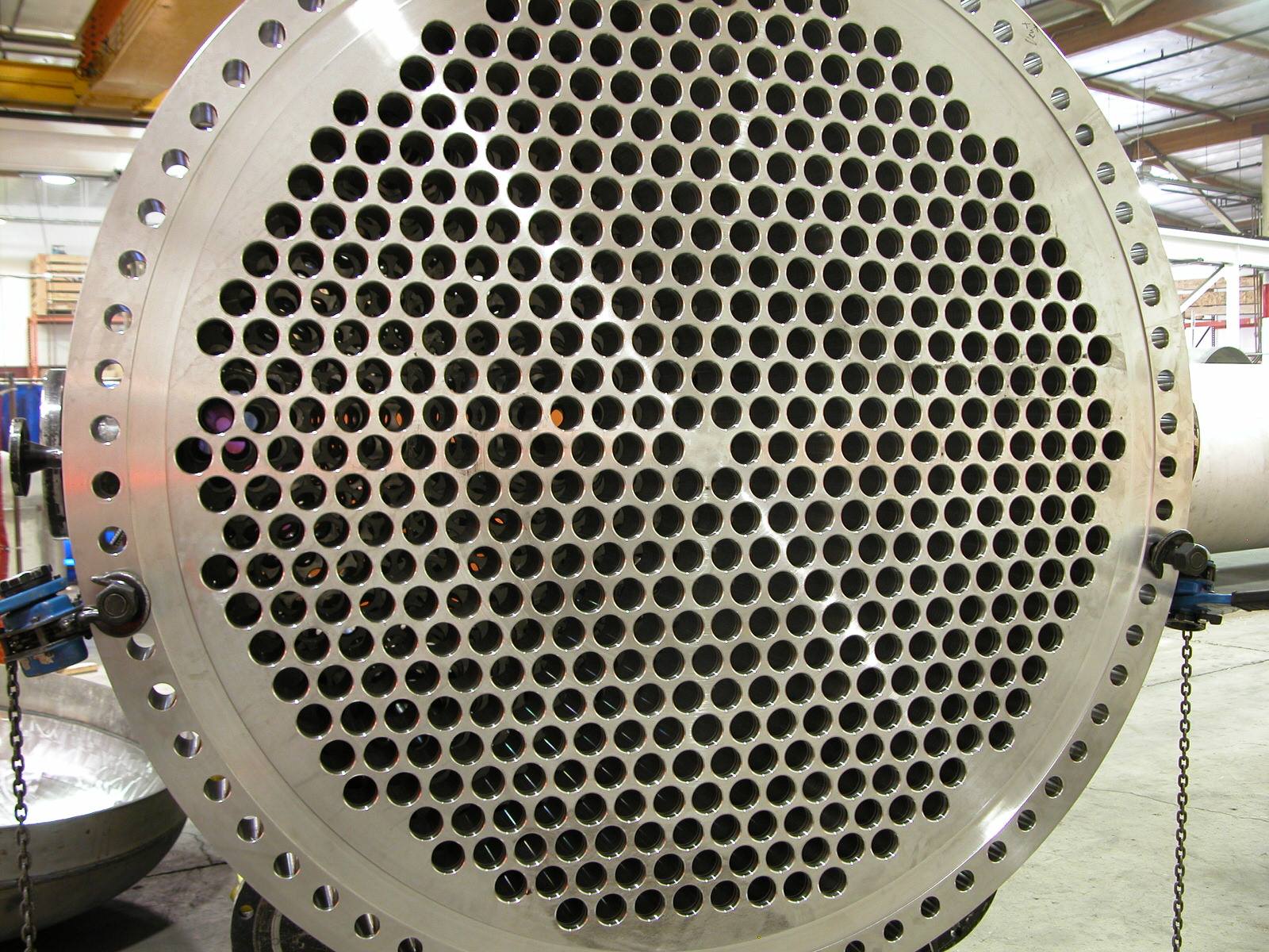 heat tube sheet welding exchangers exchanger steel tubesheet orbital chemical stainless shell titan baffle applications hastelloy metal sheets inspections clad